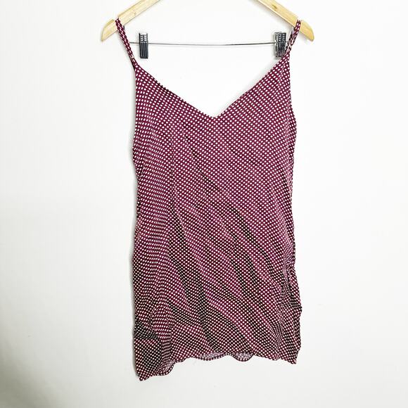 Zimmermann curacao Polka Dot Mini dress brown viscose slip women's 1 US 6 - Picture 3 of 10